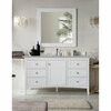 James Martin Vanities Palisades 60in Single Vanity, Bright White w/ 3 CM Eternal Serena Quartz Top 527-V60S-BW-3ESR